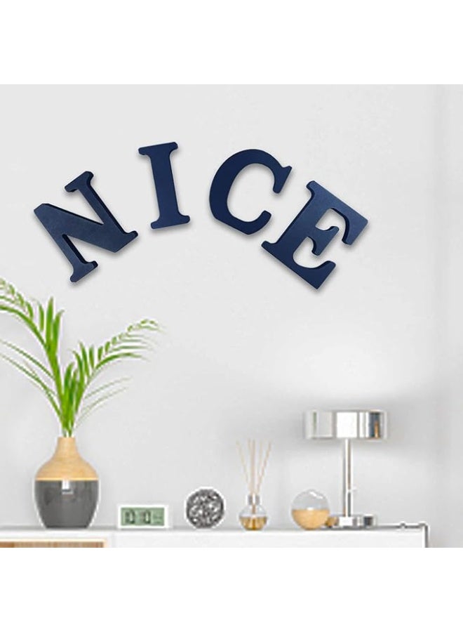 MIRFA Wooden Free Standing Decorative Letter Slices - Black - 6inches (A) - Image 4